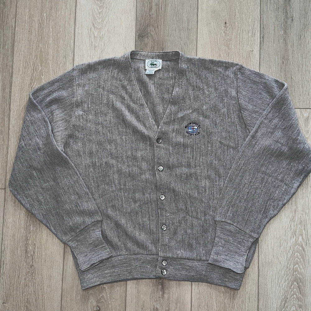 Vintage Izod Lacoste Cardigan Sweater